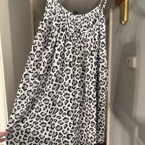 Trendy Boutique Black and White Smocked Bubble Midi Skirt